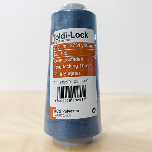 Toldi-Lock Serger Thread in Slate Blue #6120