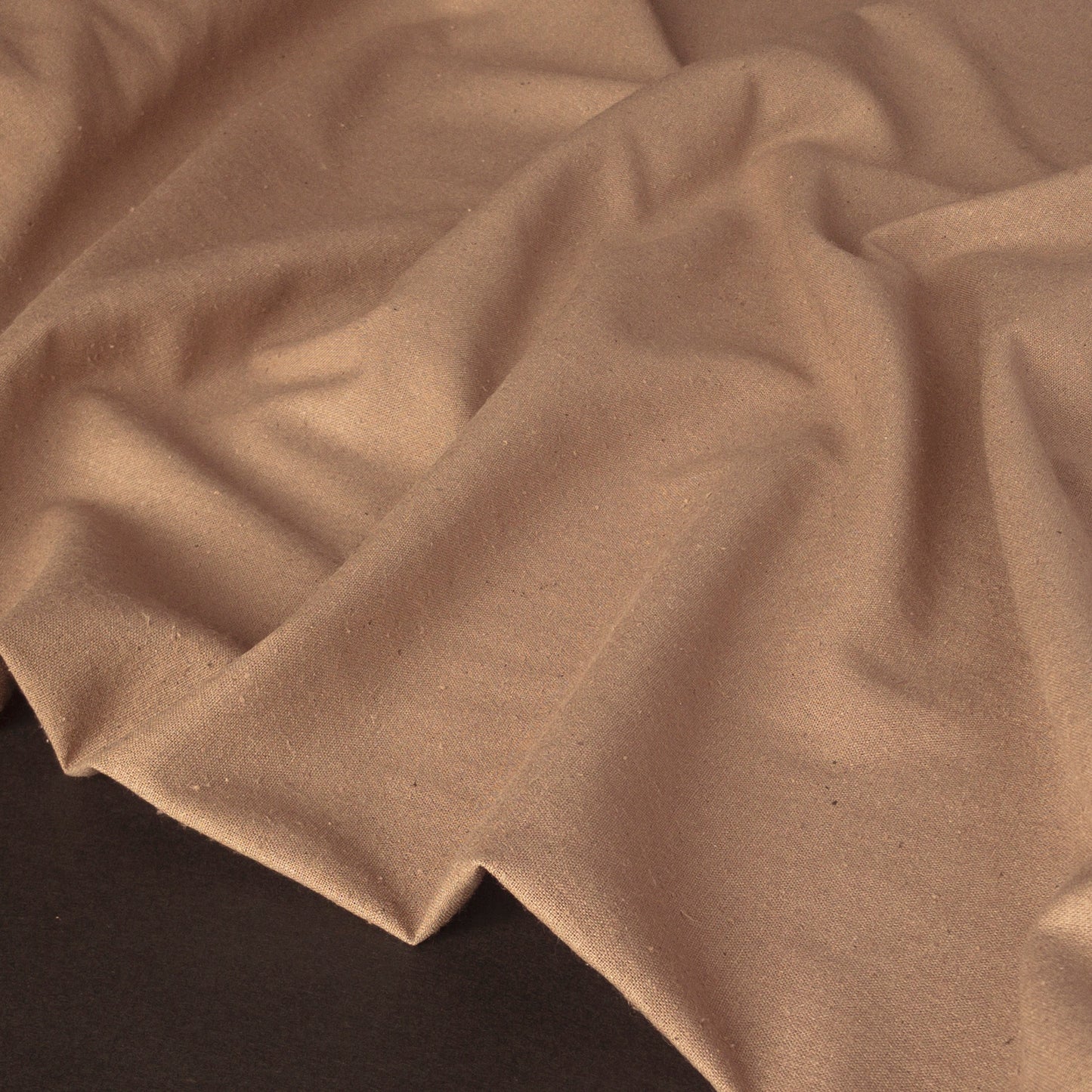unbrushed silk noil in taupe
