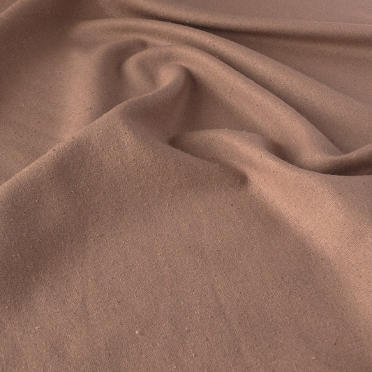 unbrushed silk noil in taupe