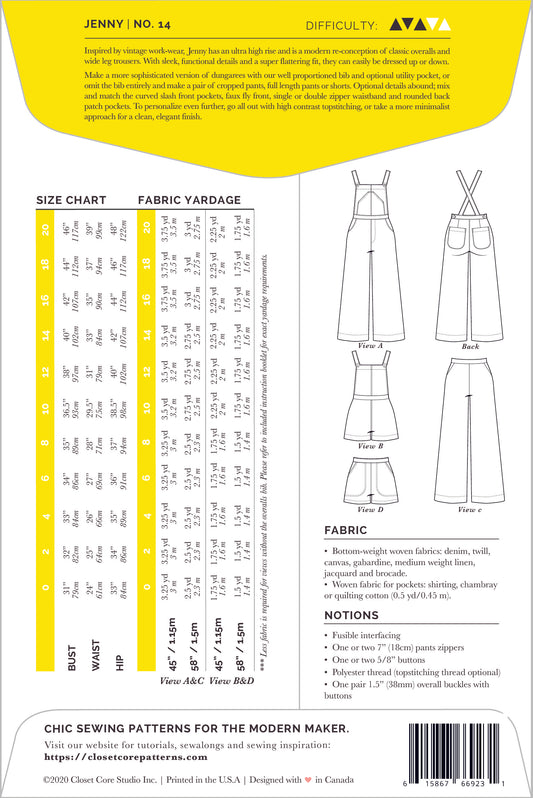 Jenny Overalls and Trousers