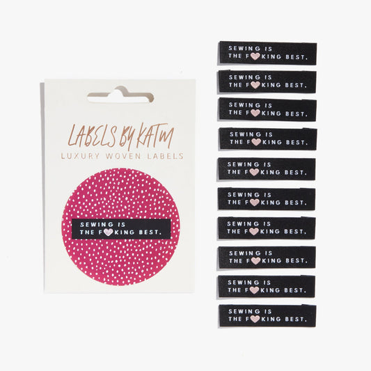  VOSAREA 300 Pcs Love Woven Label Love Sewing Labels