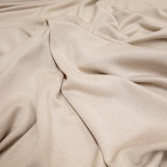 Rayon / Cotton / Modal Knit in Oyster