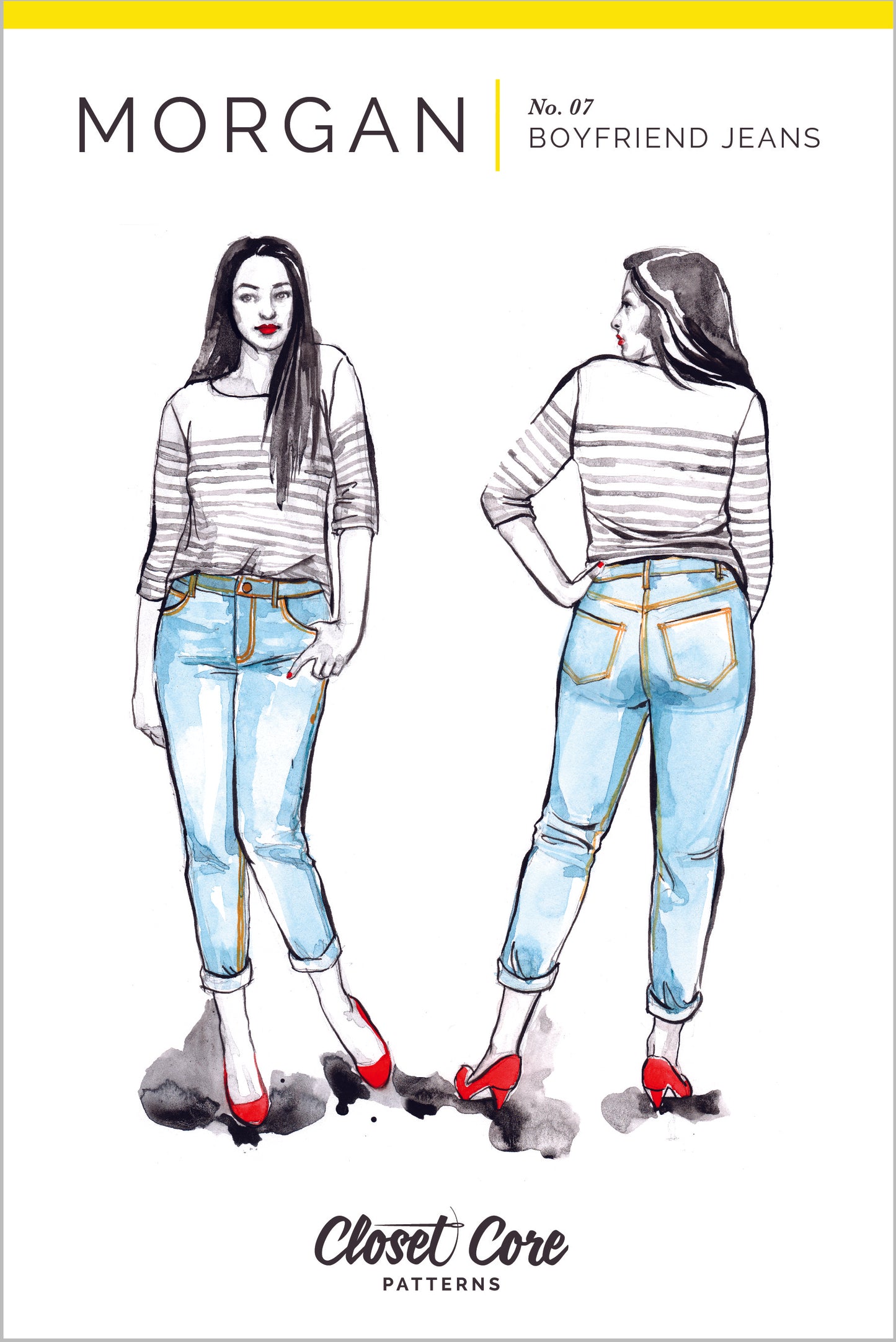 Morgan jeans sewing pattern by closet core patterns