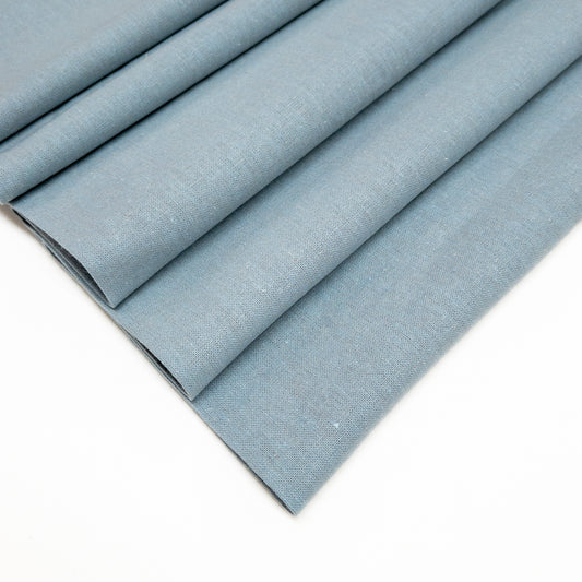 Essex Cotton Linen Blend in Dusty Blue