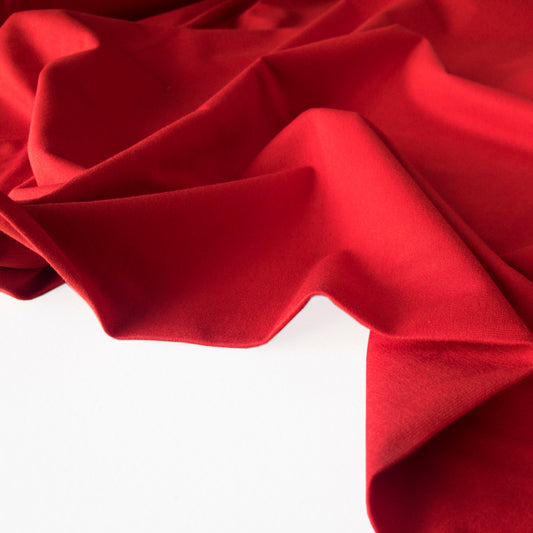 Laguna cotton jersey in ladybug by Robert Kaufman