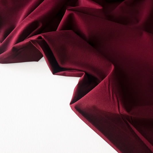 Laguna Cotton Jersey in Maroon by Robert Kaufman