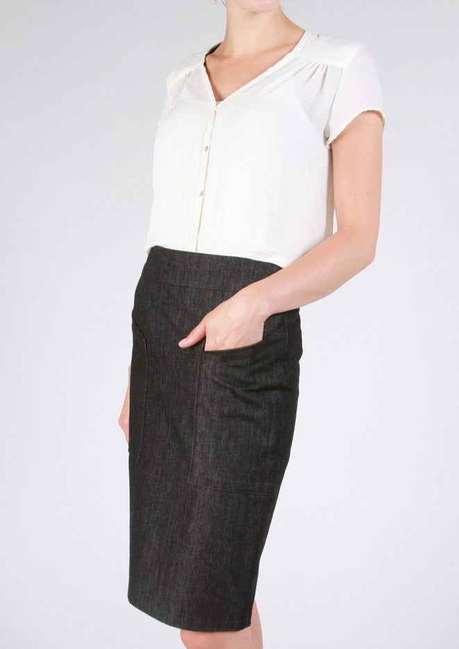 Alberta Street Pencil skirt sewing pattern by Sew House Seven