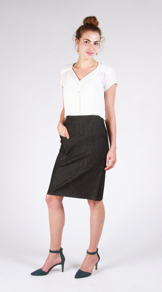 Alberta Street Pencil skirt sewing pattern by Sew House Seven