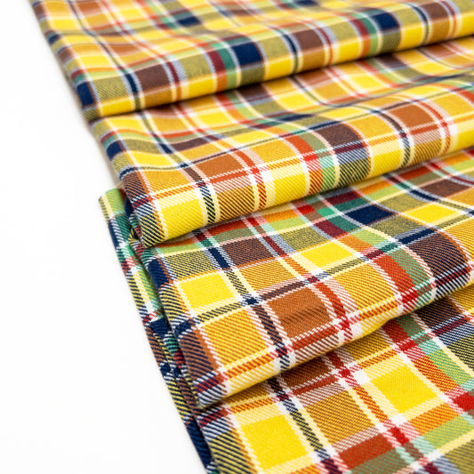 Yellow and Multi Color Plaid - Deadstock