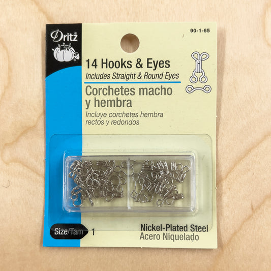 Hook and Eyes - Size 1