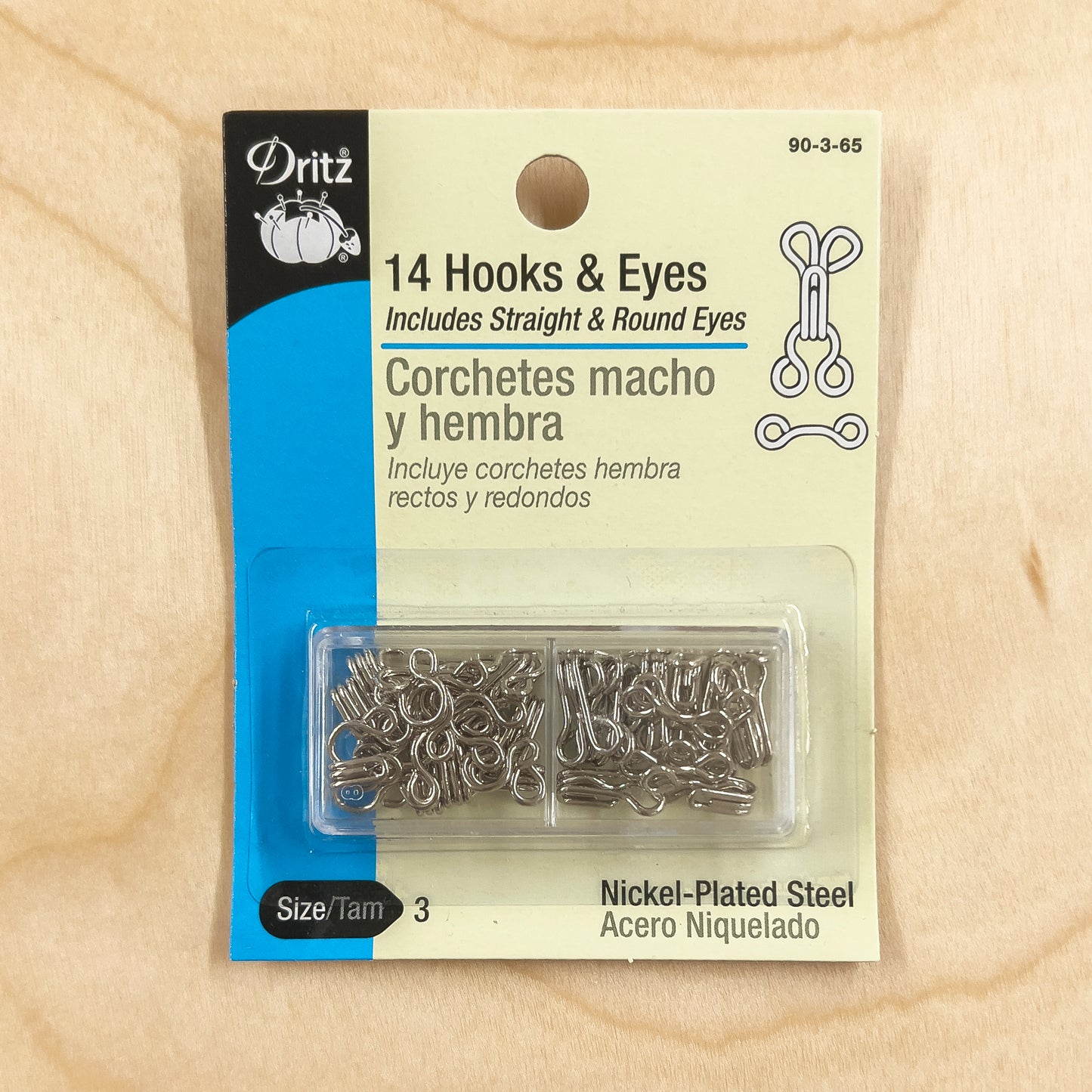 Hook and Eyes - Size 3