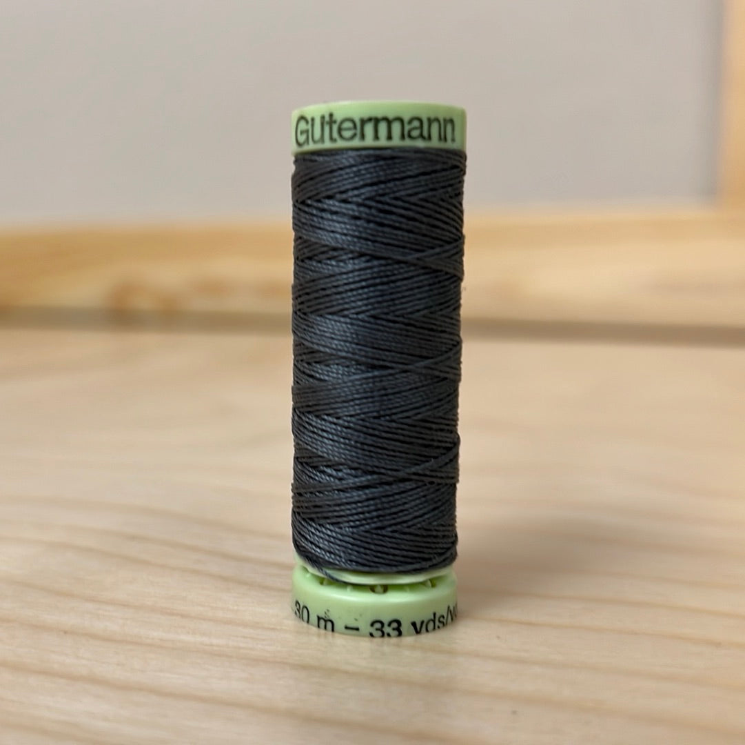 Gutermann Top Stitch Thread in Rail Grey #115 - 33 yards