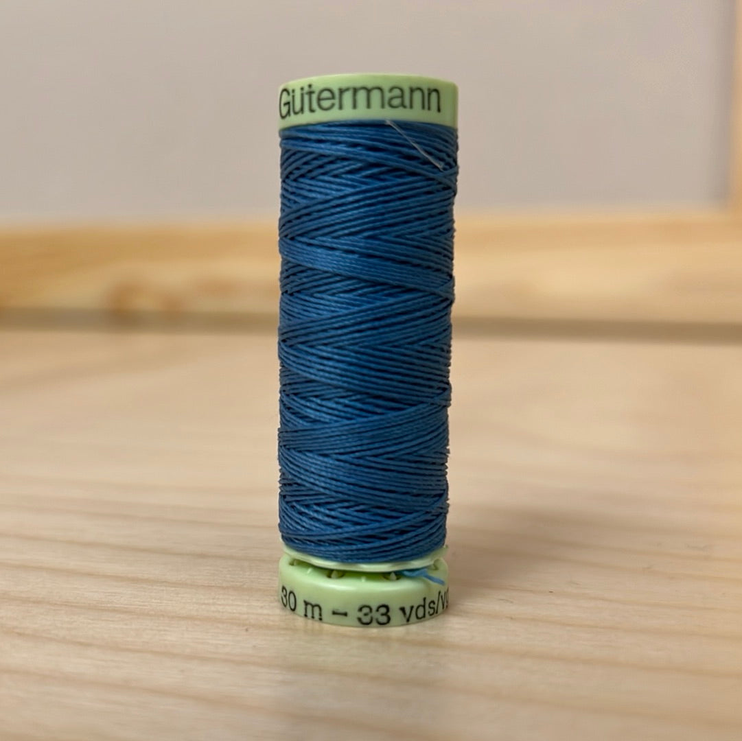 Gutermann Top Stitch Thread in French Blue #215 - 33 yards