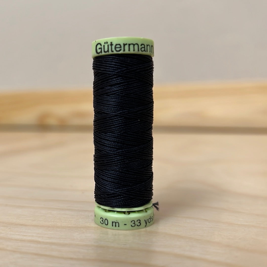 Gutermann Top Stitch Thread in Charcoal Navy #280 - 33 yards