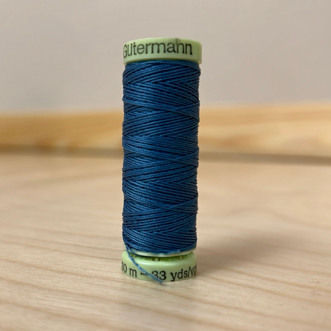 Gutermann Top Stitch Thread in Alpine Blue #230 - 33 yards