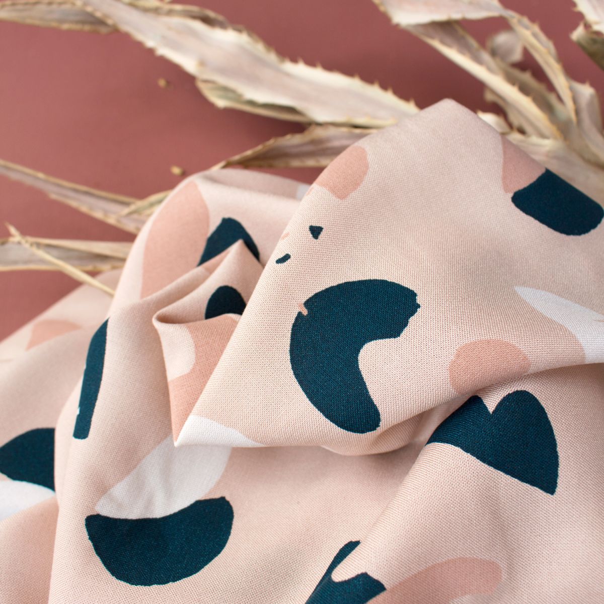 oasis blush fabric by atelier brunette